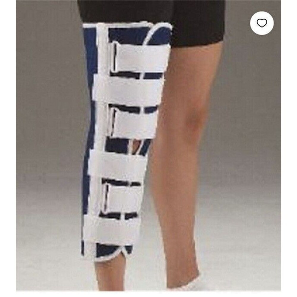 New! DeRoyal Knee Immobilizer 1010197 Canvas/foam Small 19”